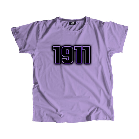 1911 Year Men Unisex T-Shirt (Iris Lavender)