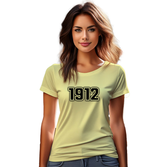 1912 Year Women T-Shirt (Butter Yellow)