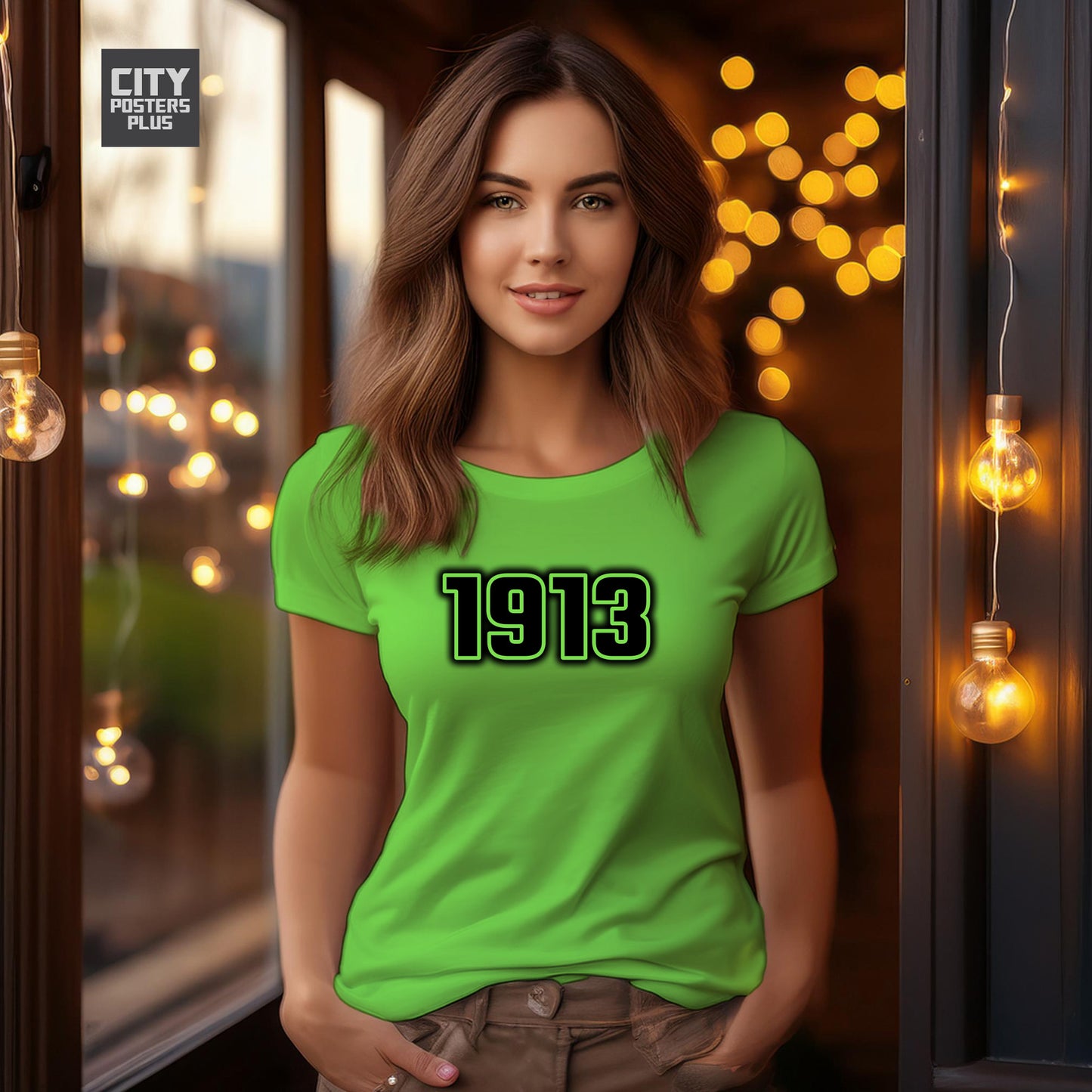 1913 Year Women T-Shirt (Liril Green)
