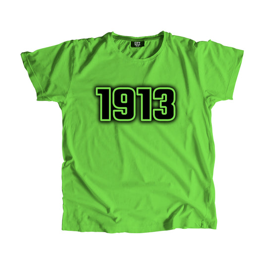 1913 Year Men Unisex T-Shirt (Liril Green)