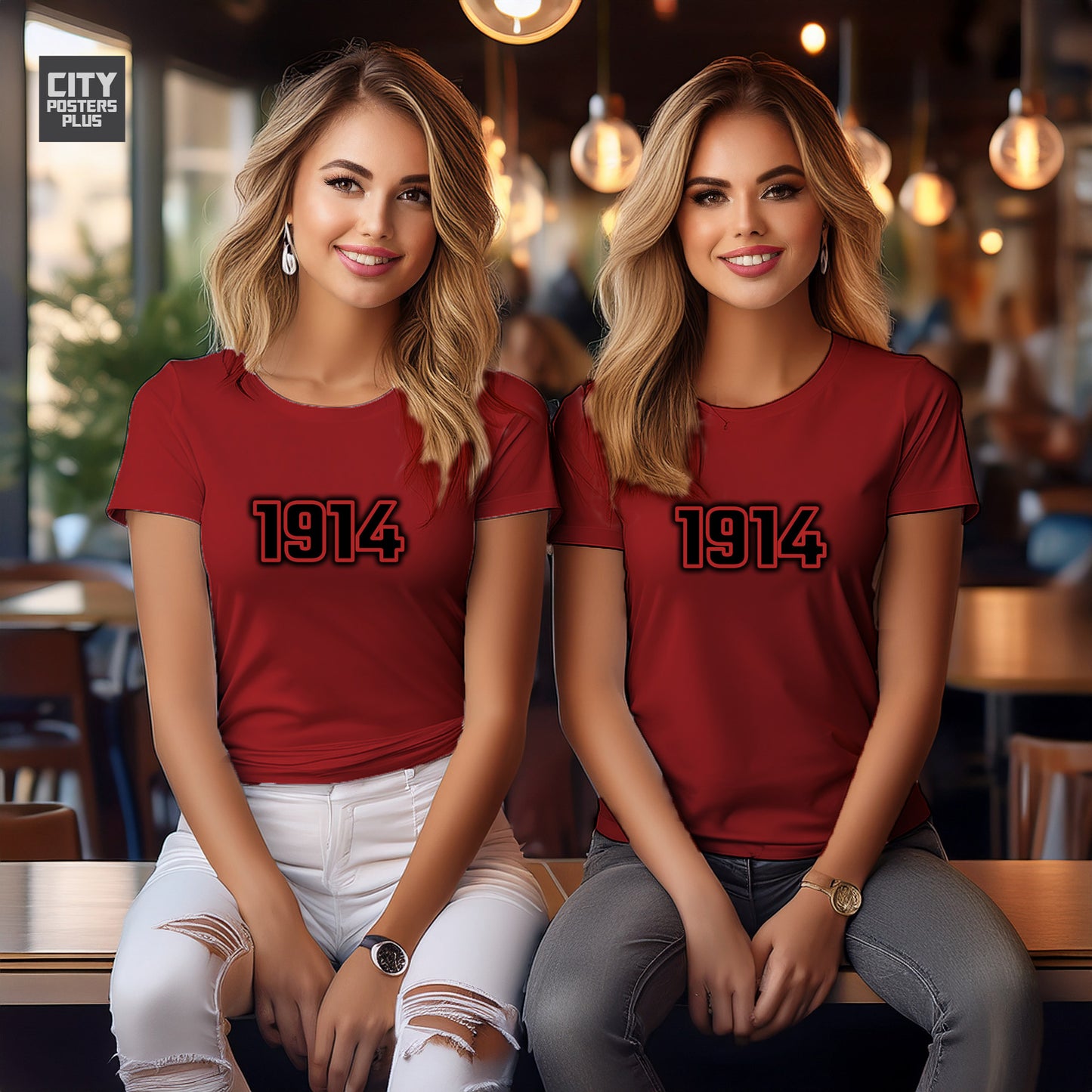1914 Year Women T-Shirt (Red)