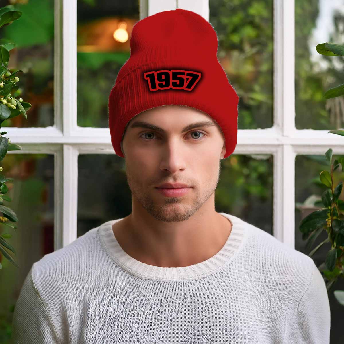 Beanie Plus  1957 Year Beanie | Vintage & Future Year Knit Winter Hat