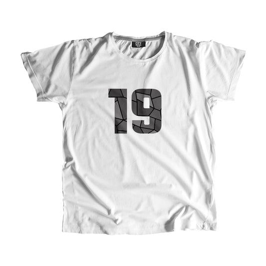 19 Number Men Unisex T-Shirt (White)