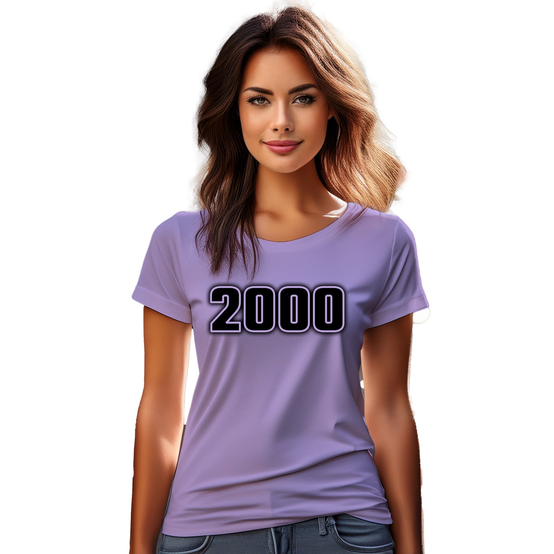 2000 Year Women T-Shirt (Iris Lavender)