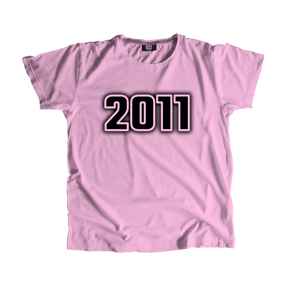 2011 Year Men Unisex T-Shirt (Light Pink)
