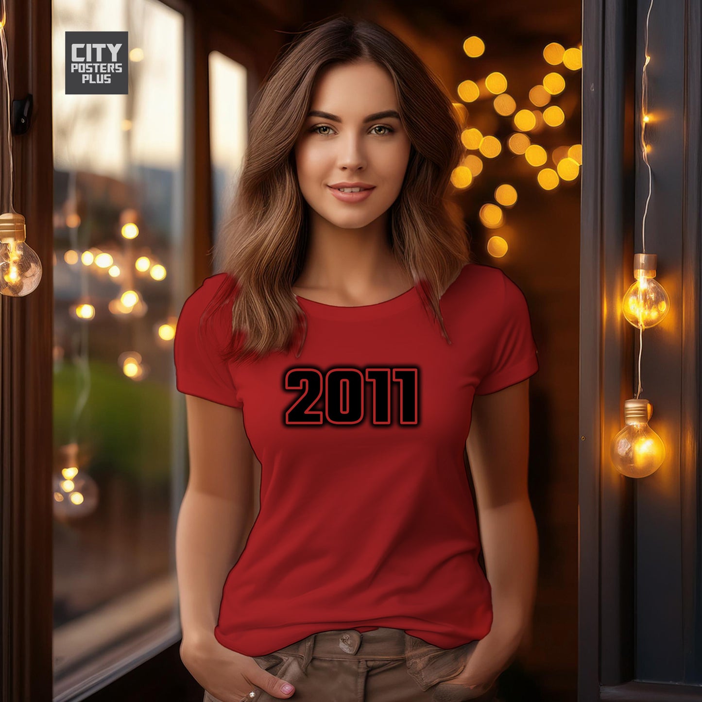 2011 Year Women T-Shirt (Red)