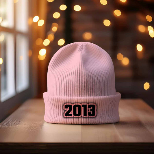 Beanie Plus  2013 Year Beanie | Vintage & Future Year Knit Winter Hat 