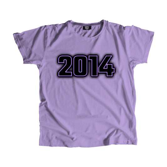 2014 Year Men Unisex T-Shirt (Iris Lavender)