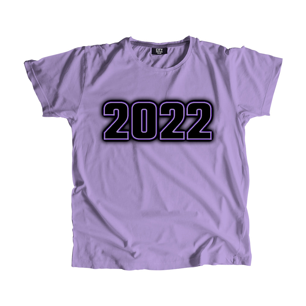 2022 Year Men Unisex T-Shirt (Iris Lavender)