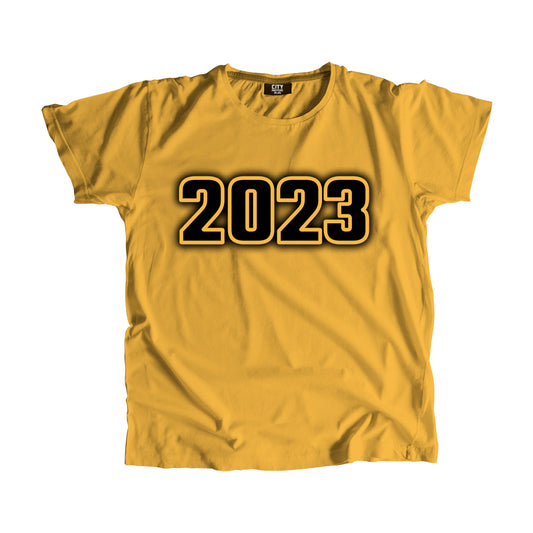 2023 Year Men Unisex T-Shirt (Golden Yellow)