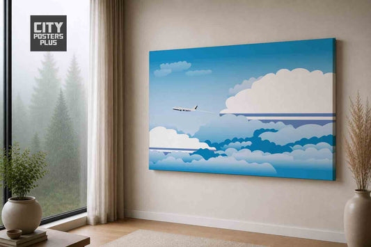 Altai Republic Day Clouds Canvas Framed Prints | Country & City Wall Art | City Posters Plus