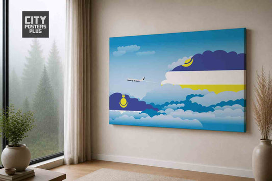 Buryatia Day Clouds Canvas Framed Prints | Country & City Wall Art | City Posters Plus