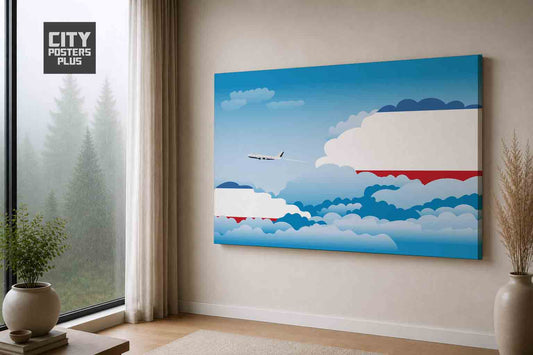 Crimea Day Clouds Canvas Framed Prints | Country & City Wall Art | City Posters Plus