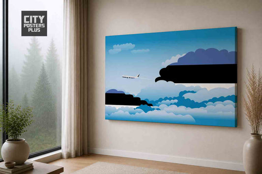 Estonia Day Clouds Canvas Framed Prints | Country & City Wall Art | City Posters Plus