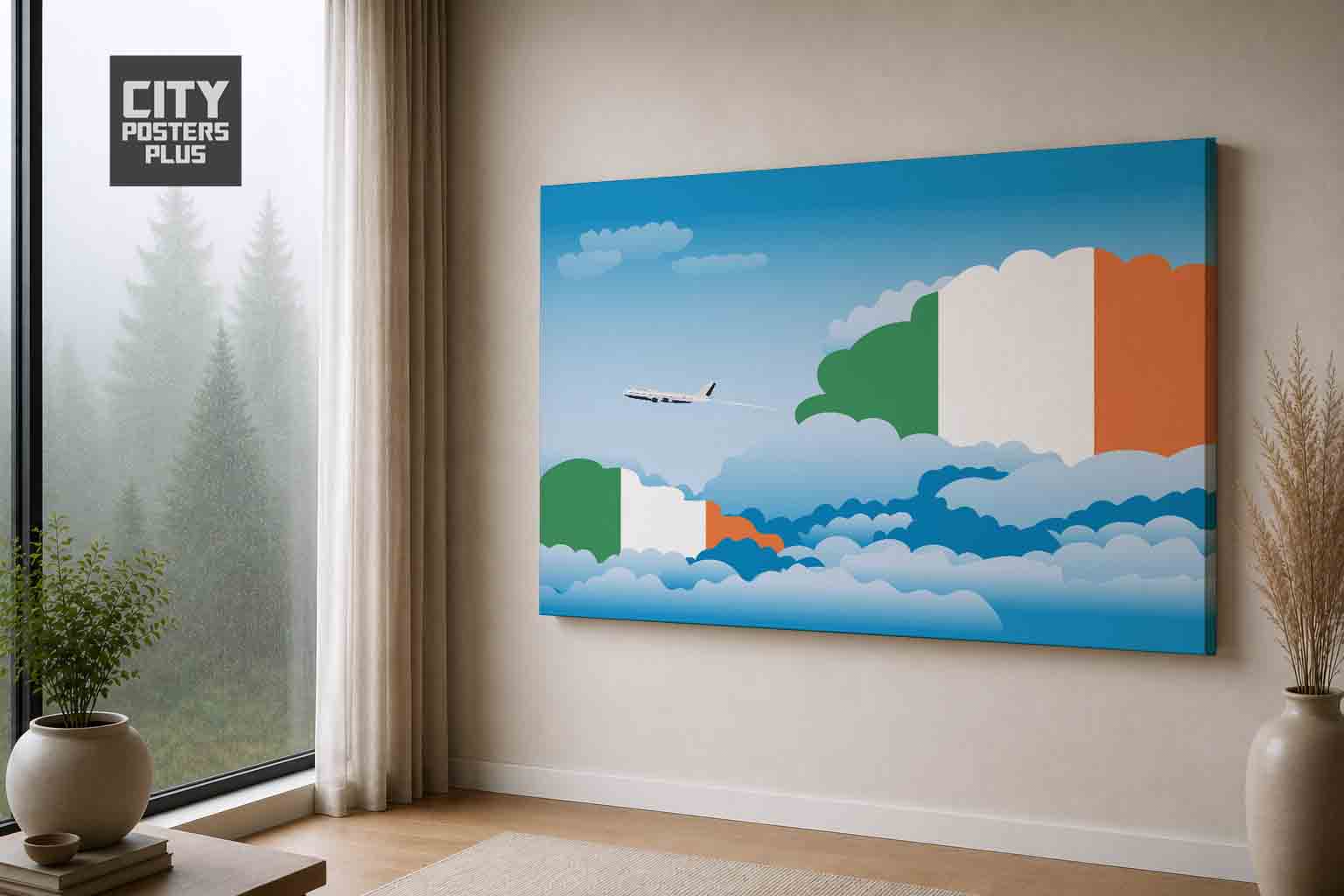 Ireland Day Clouds Canvas Framed Prints | Country & City Wall Art | City Posters Plus