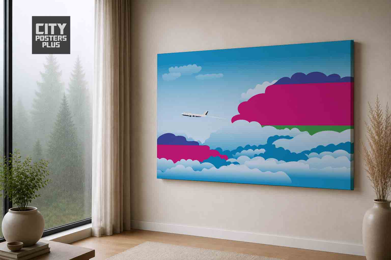 Kuban Peoples Republic Day Clouds Canvas Framed Prints | Country & City Wall Art | City Posters Plus