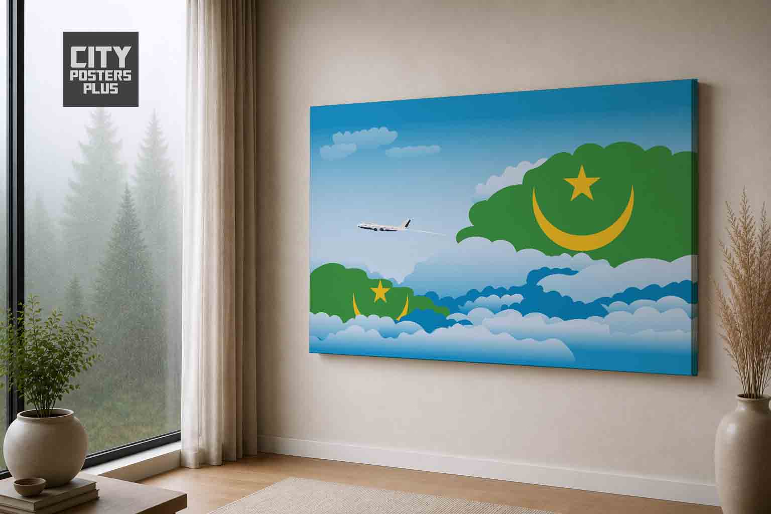 Mauritania Day Clouds Canvas Framed Prints | Country & City Wall Art | City Posters Plus