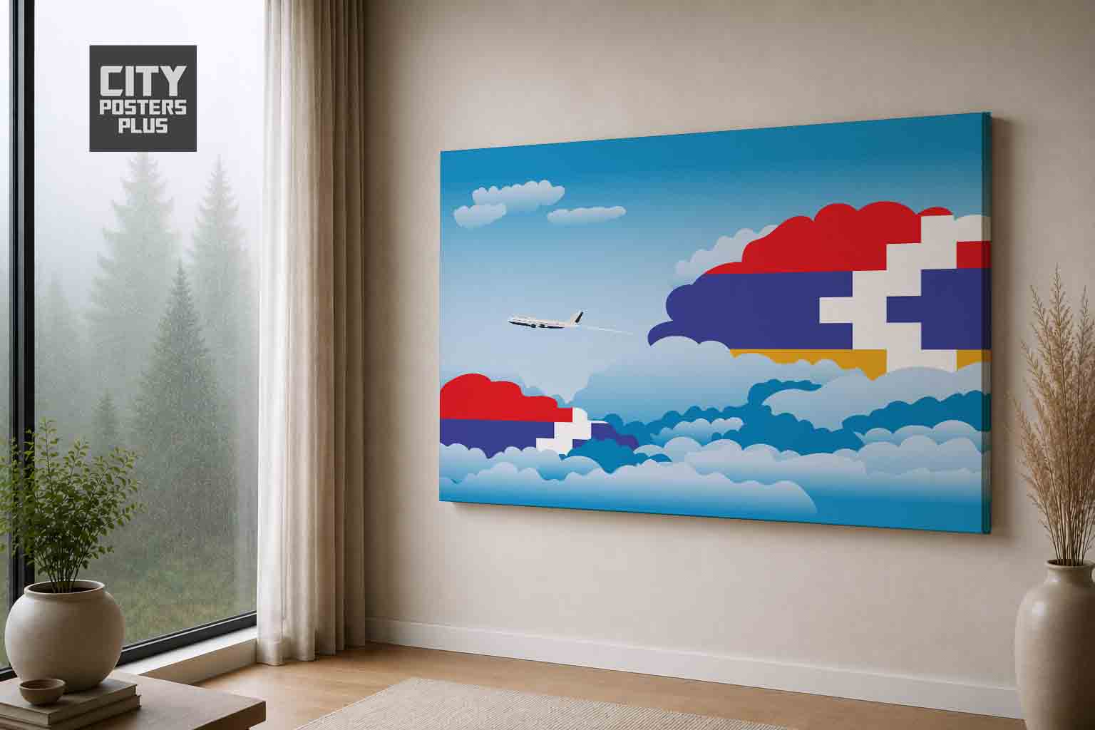 NagornoKarabakh Republic Day Clouds Canvas Framed Prints | Country & City Wall Art | City Posters Plus