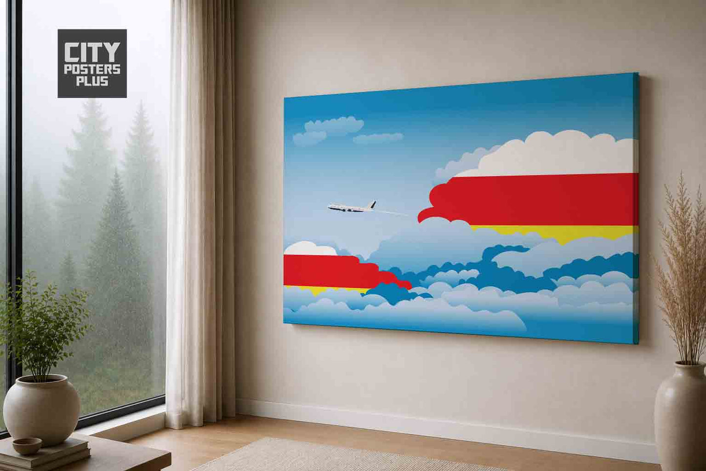 South Ossetia Day Clouds Canvas Framed Prints | Country & City Wall Art | City Posters Plus
