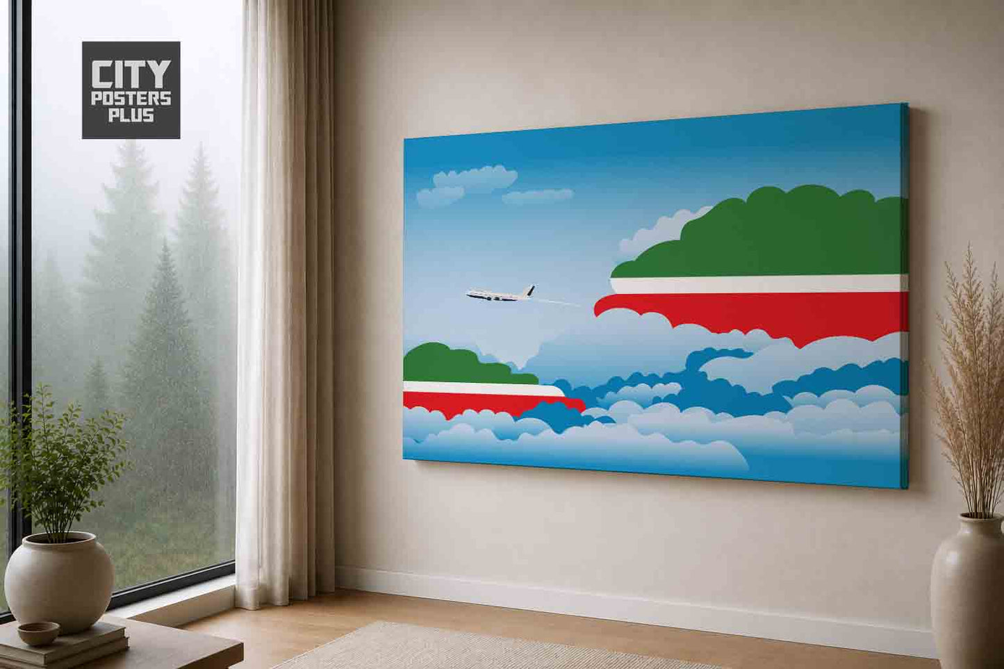 Tatarstan Day Clouds Canvas Framed Prints | Country & City Wall Art | City Posters Plus