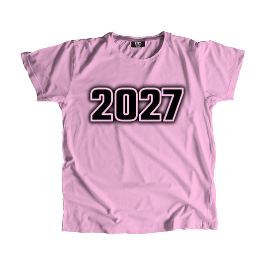 2027 Year Men Unisex T-Shirt (Light Pink)