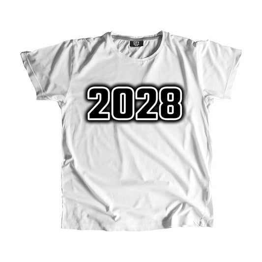 2028 Year Men Unisex T-Shirt (White)