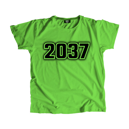 2037 Year Men Unisex T-Shirt (Liril Green)