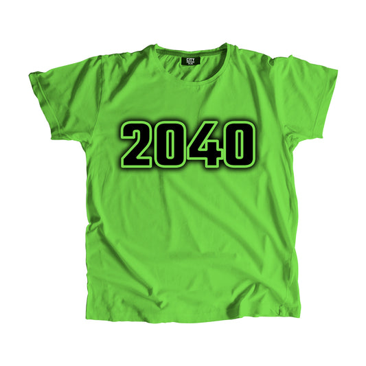 2040 Year Men Unisex T-Shirt (Liril Green)