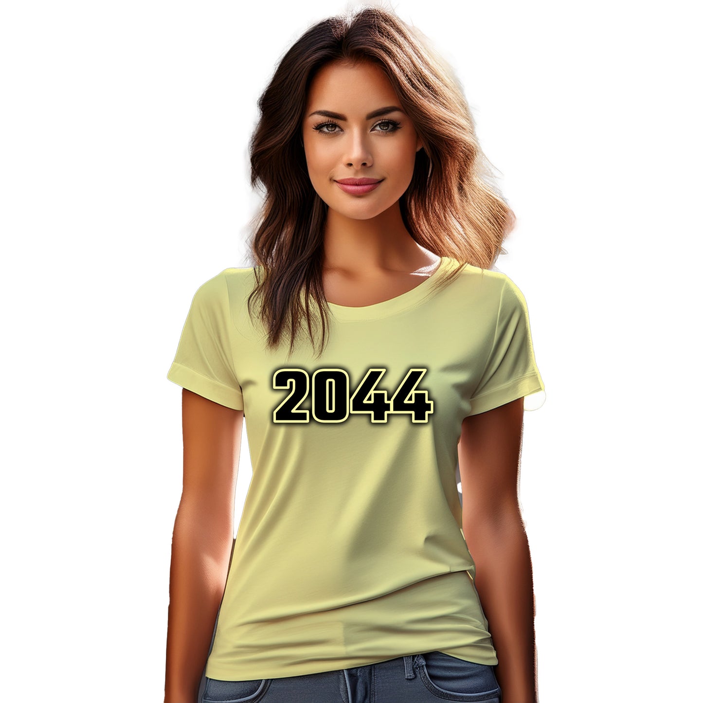 2044 Year Women T-Shirt (Butter Yellow)