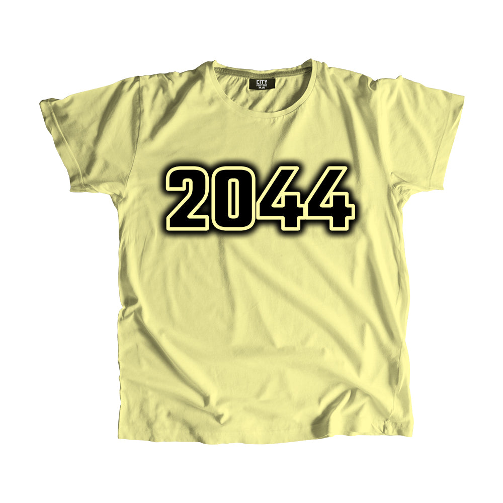 2044 Year Men Unisex T-Shirt (Butter Yellow)