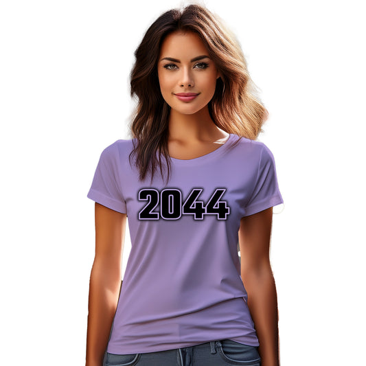 2044 Year Women T-Shirt (Iris Lavender)