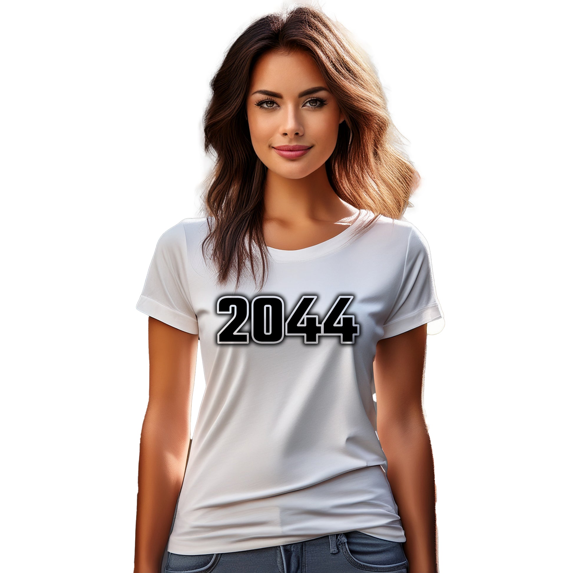 2044 Year Women T-Shirt (White)