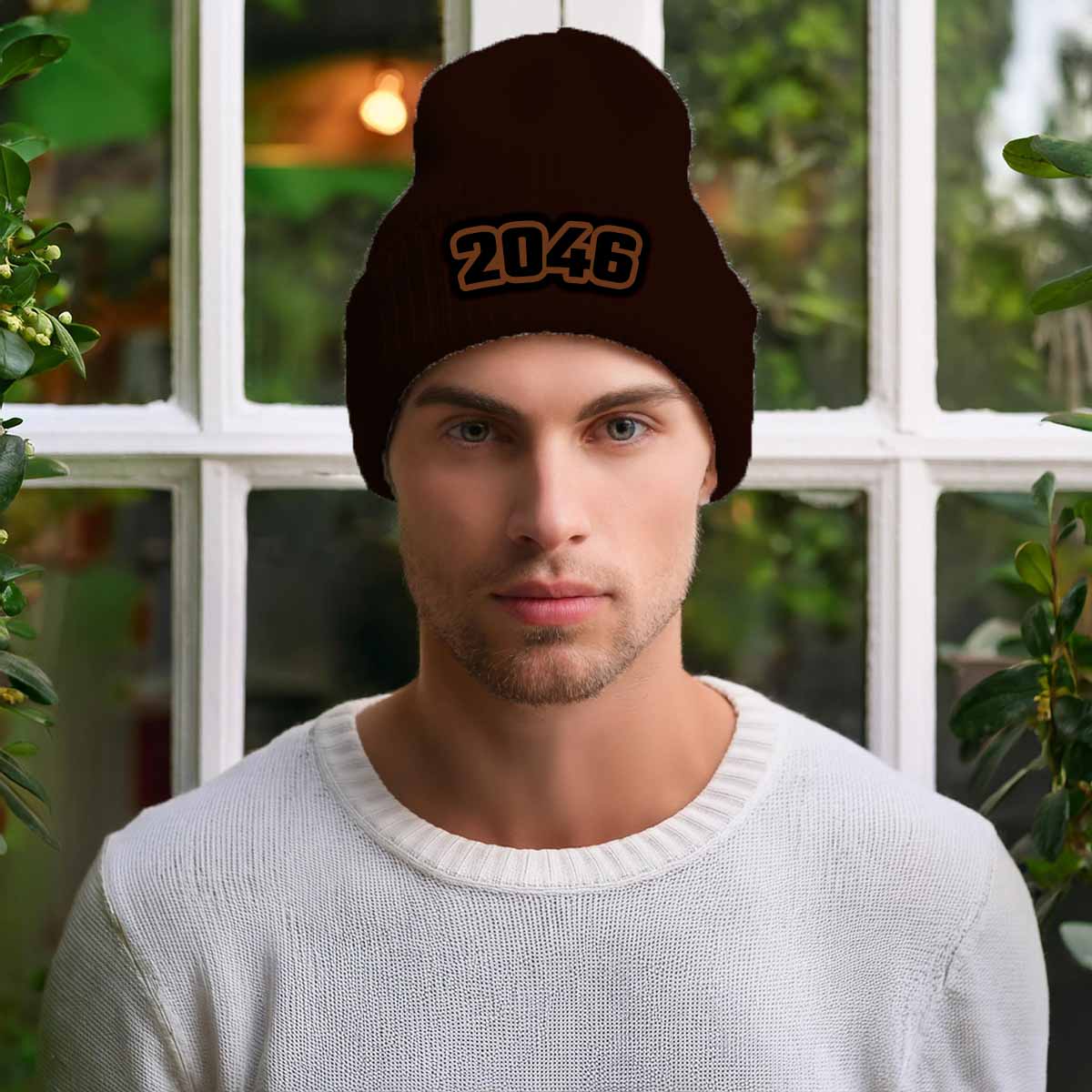Beanie Plus  2046 Year Beanie | Vintage & Future Year Knit Winter Hat