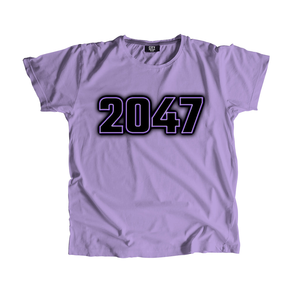 2047 Year Men Unisex T-Shirt (Iris Lavender)