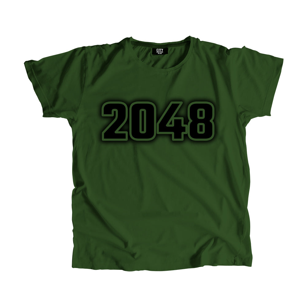 2048 Year Men Unisex T-Shirt (Olive Green)