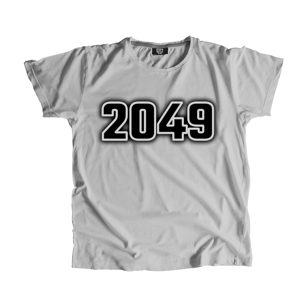 2049 Year Men Unisex T-Shirt (Melange Grey)