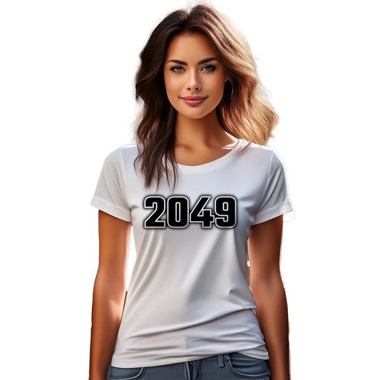2049 Year Women T-Shirt (White)