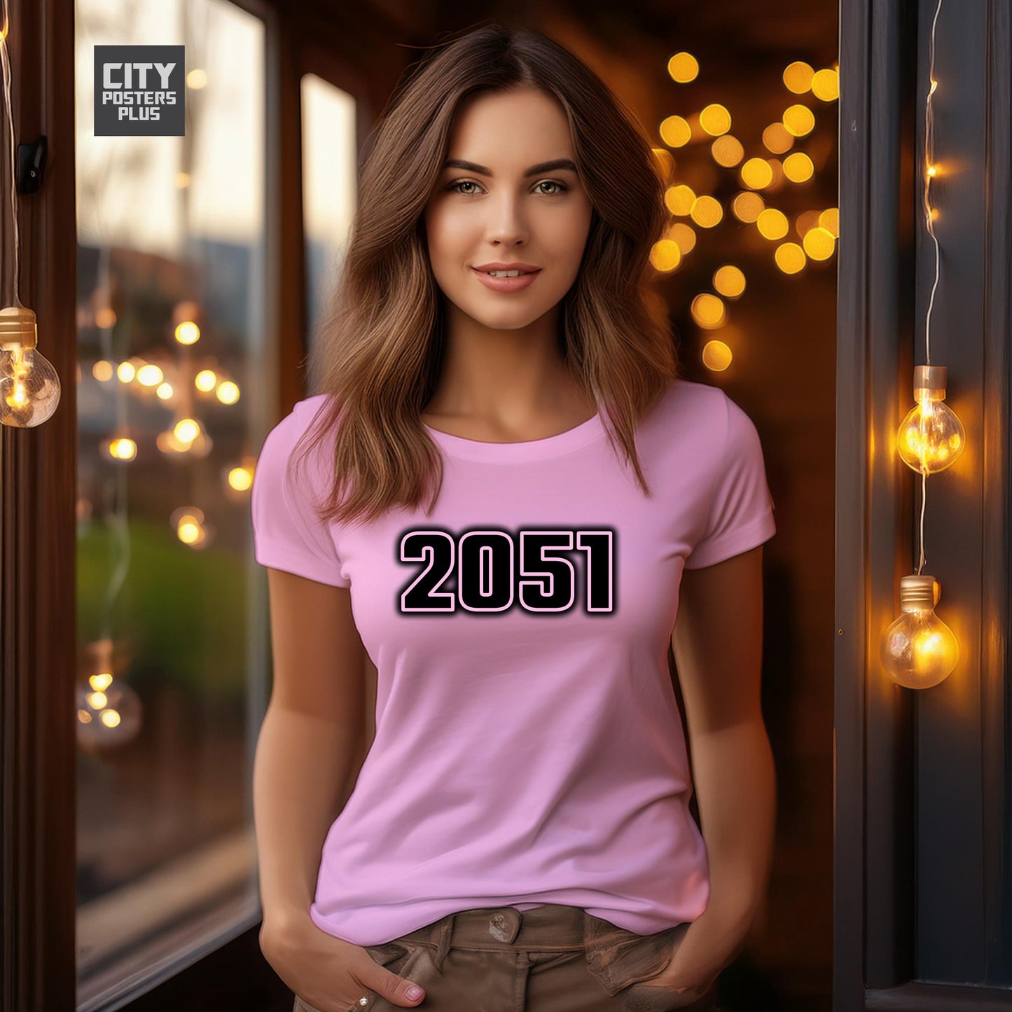 2051 Year Women T-Shirt (Light Pink)