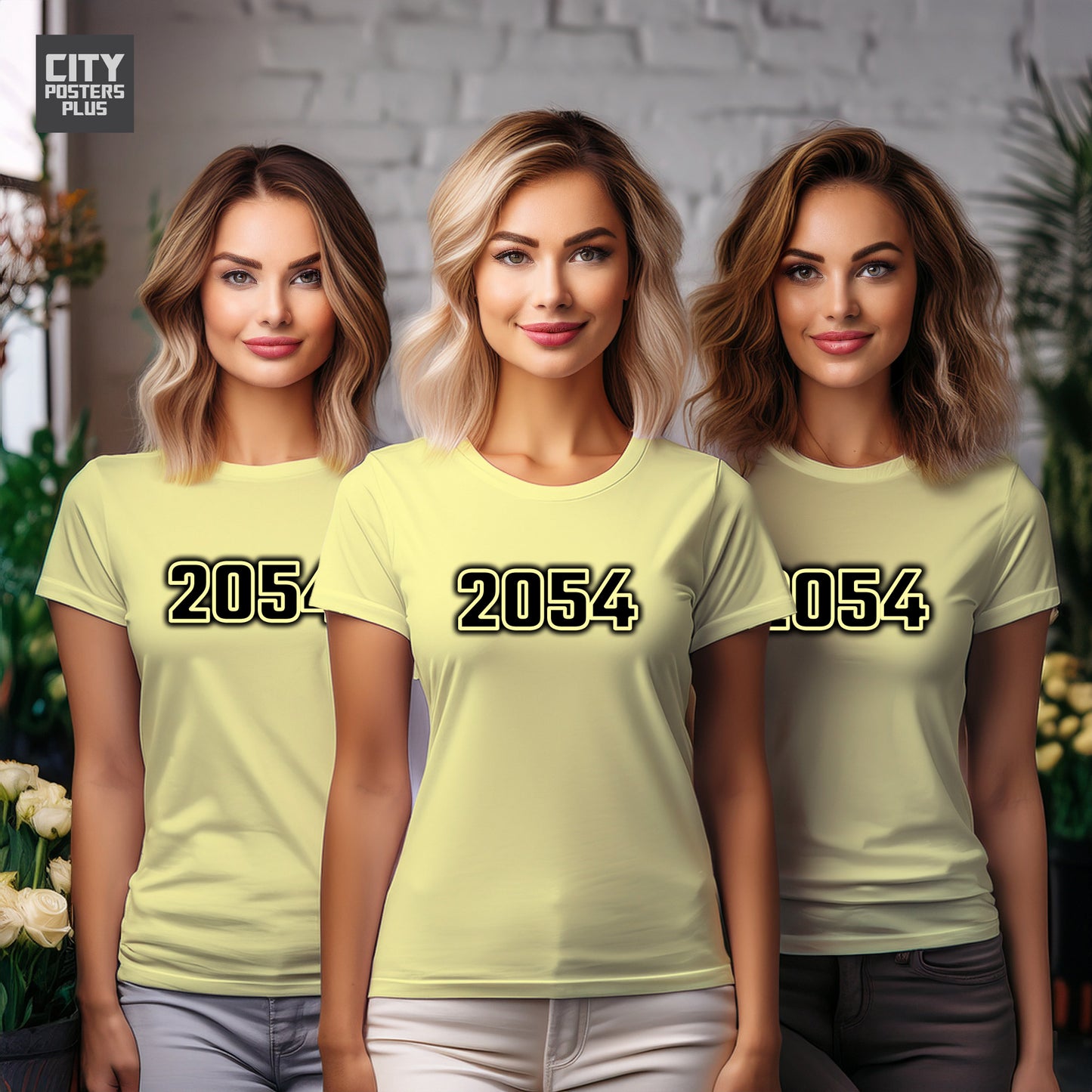 2054 Year Women T-Shirt (Butter Yellow)