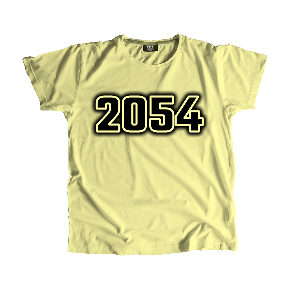 2054 Year Men Unisex T-Shirt (Butter Yellow)