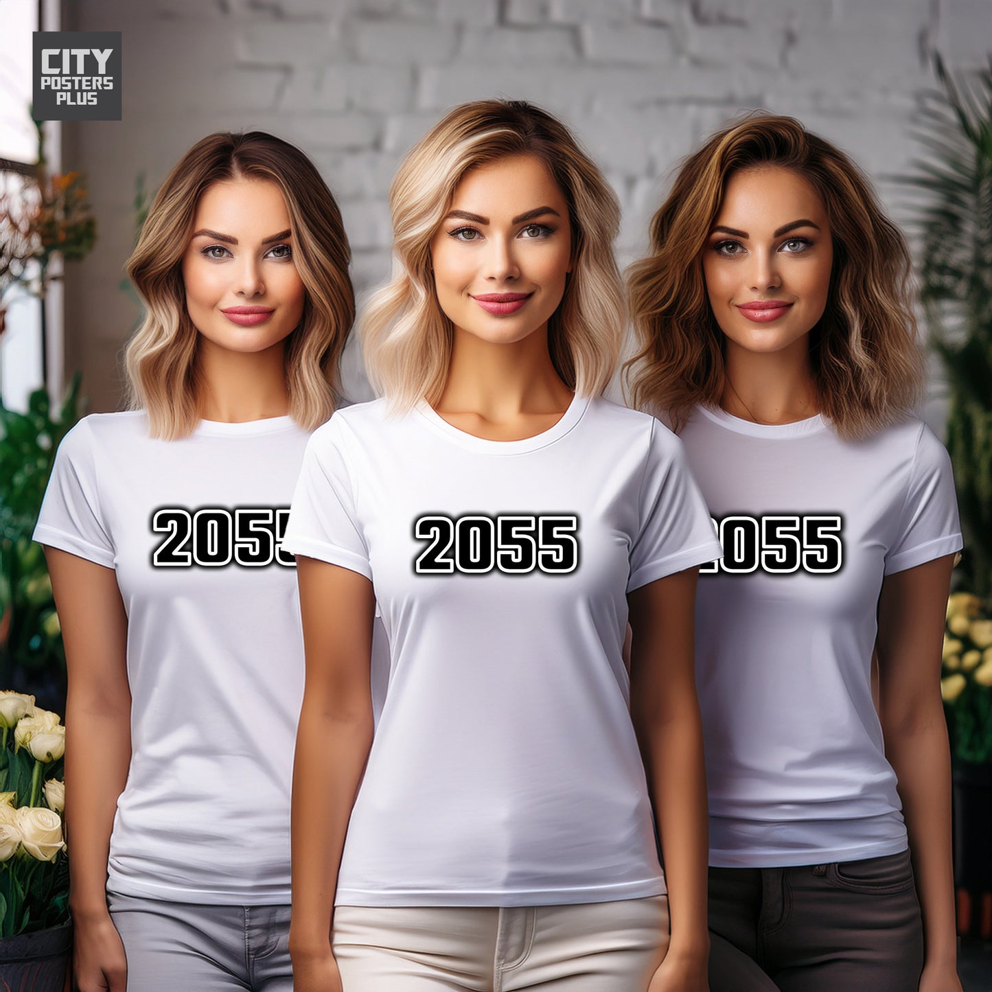 2055 Year Women T-Shirt (White)