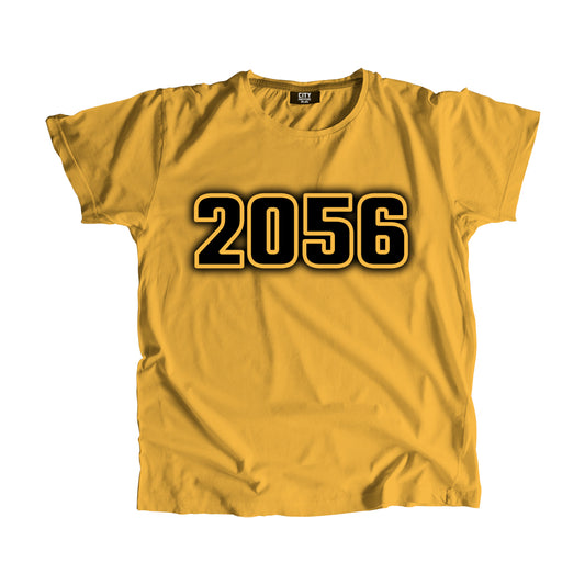 2056 Year Men Unisex T-Shirt (Golden Yellow)