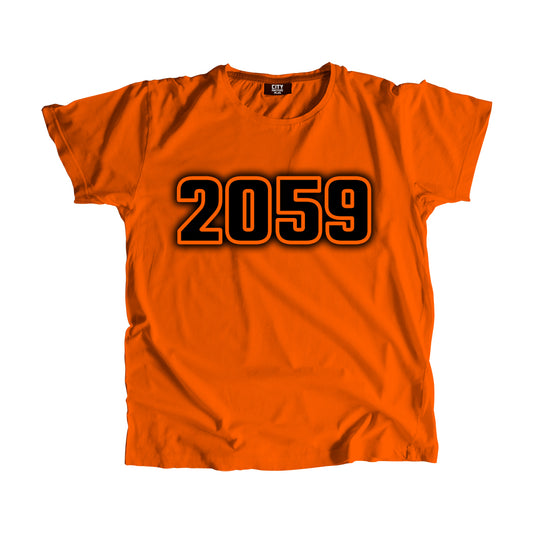 2059 Year Men Unisex T-Shirt (Orange)