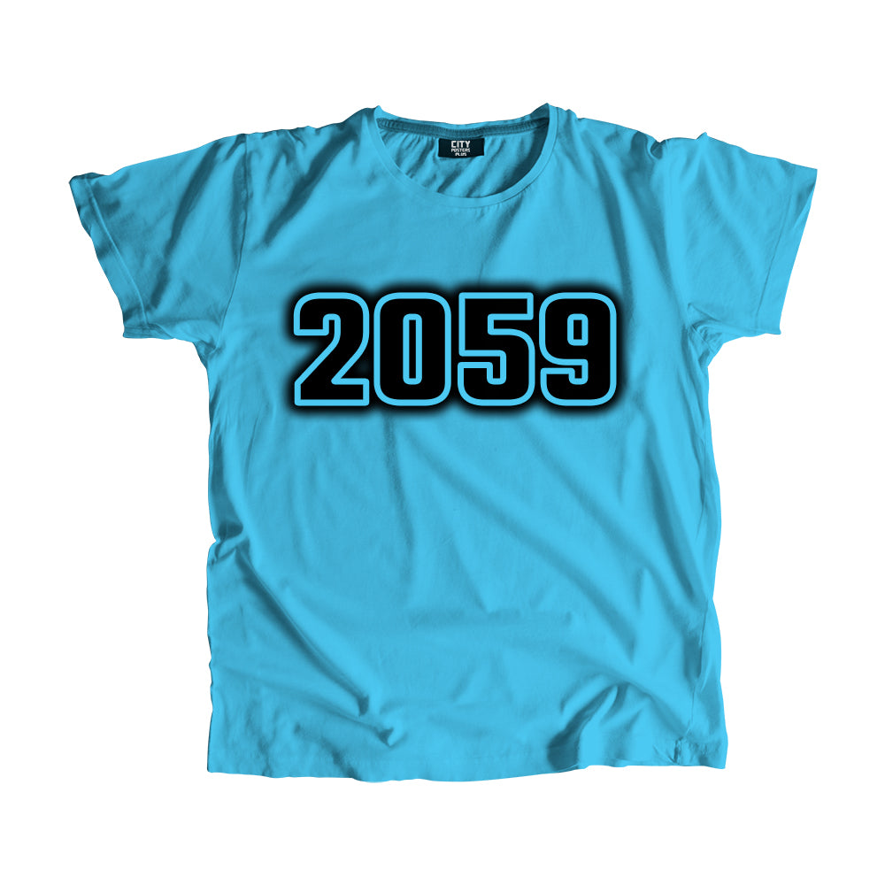 2059 Year Men Unisex T-Shirt (Sky Blue)