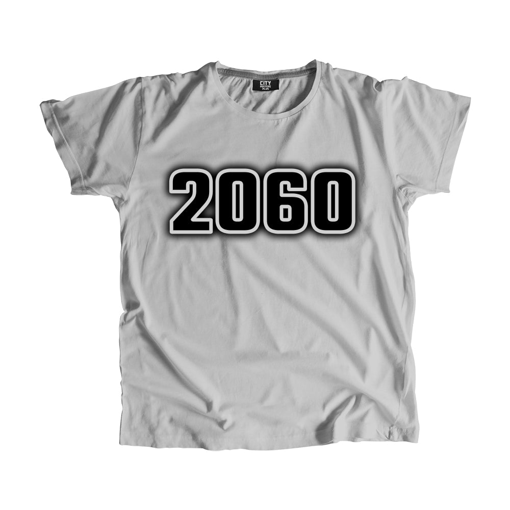2060 Year Men Unisex T-Shirt (Melange Grey)