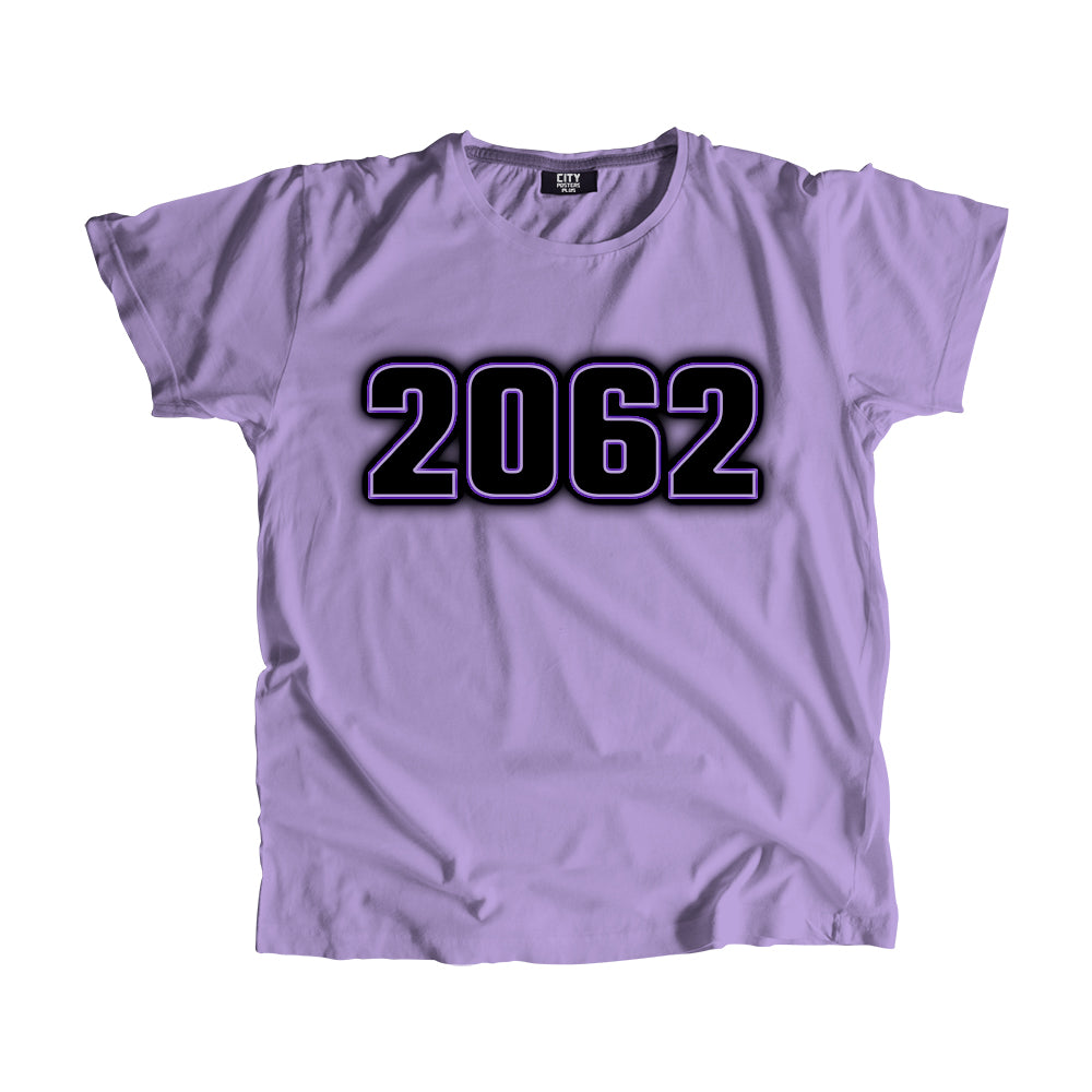 2062 Year Men Unisex T-Shirt (Iris Lavender)