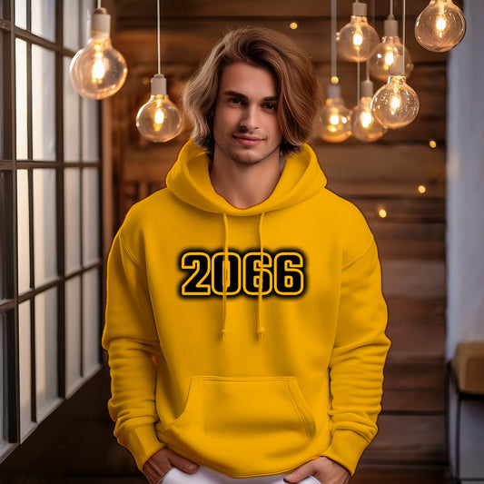 2066 Year Men Unisex Hoodie (Golden Yellow)
