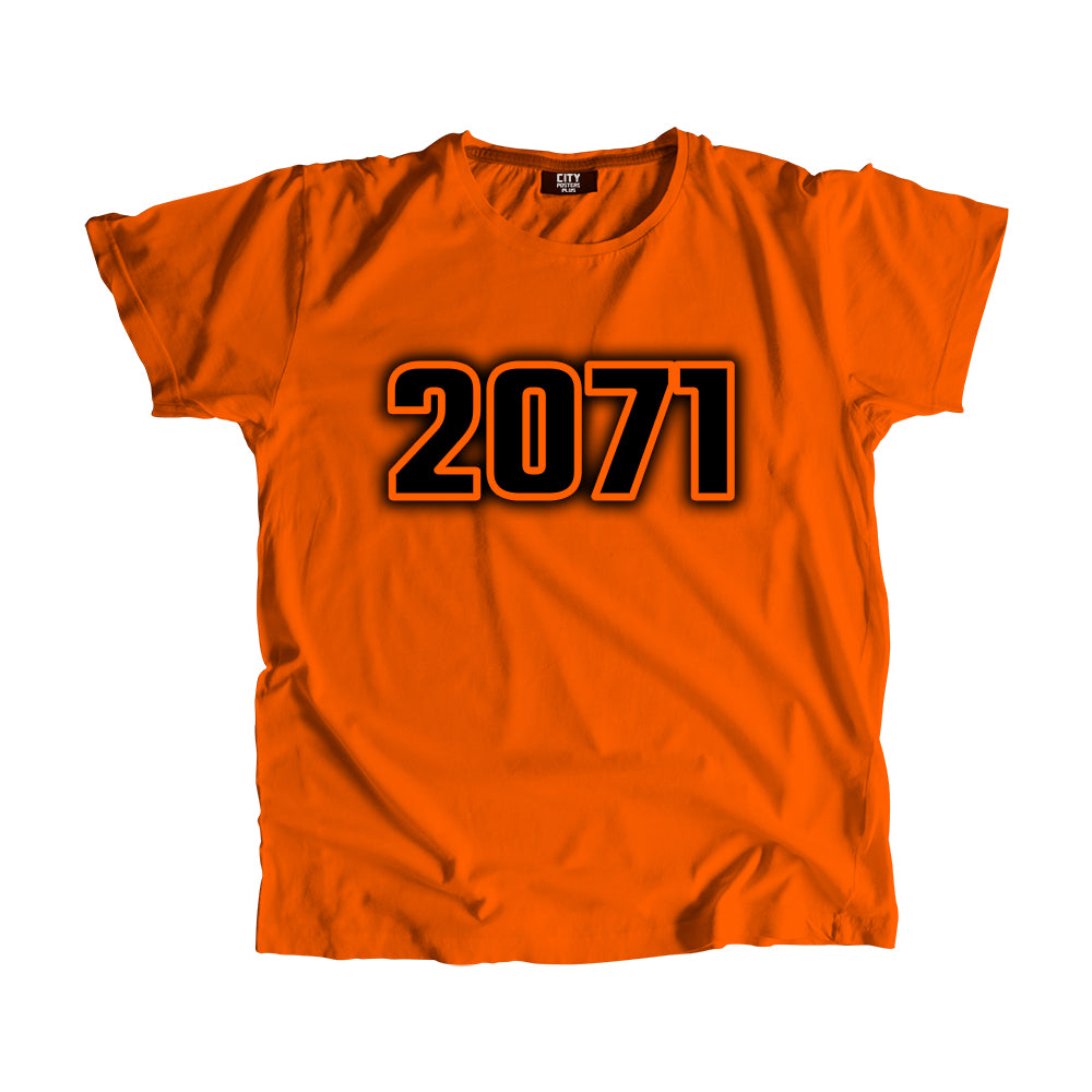 2071 Year Men Unisex T-Shirt (Orange)