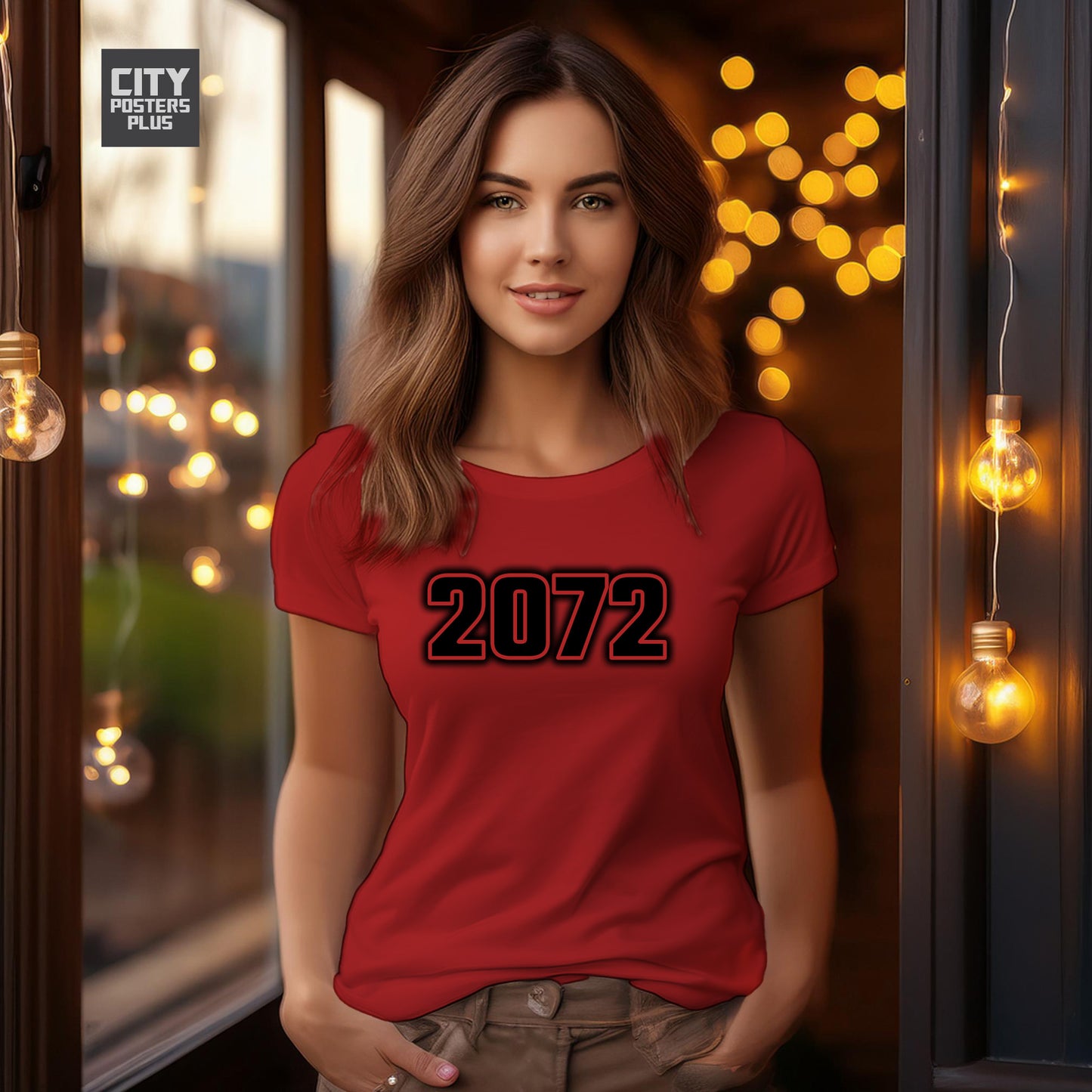 2072 Year Women T-Shirt (Red)