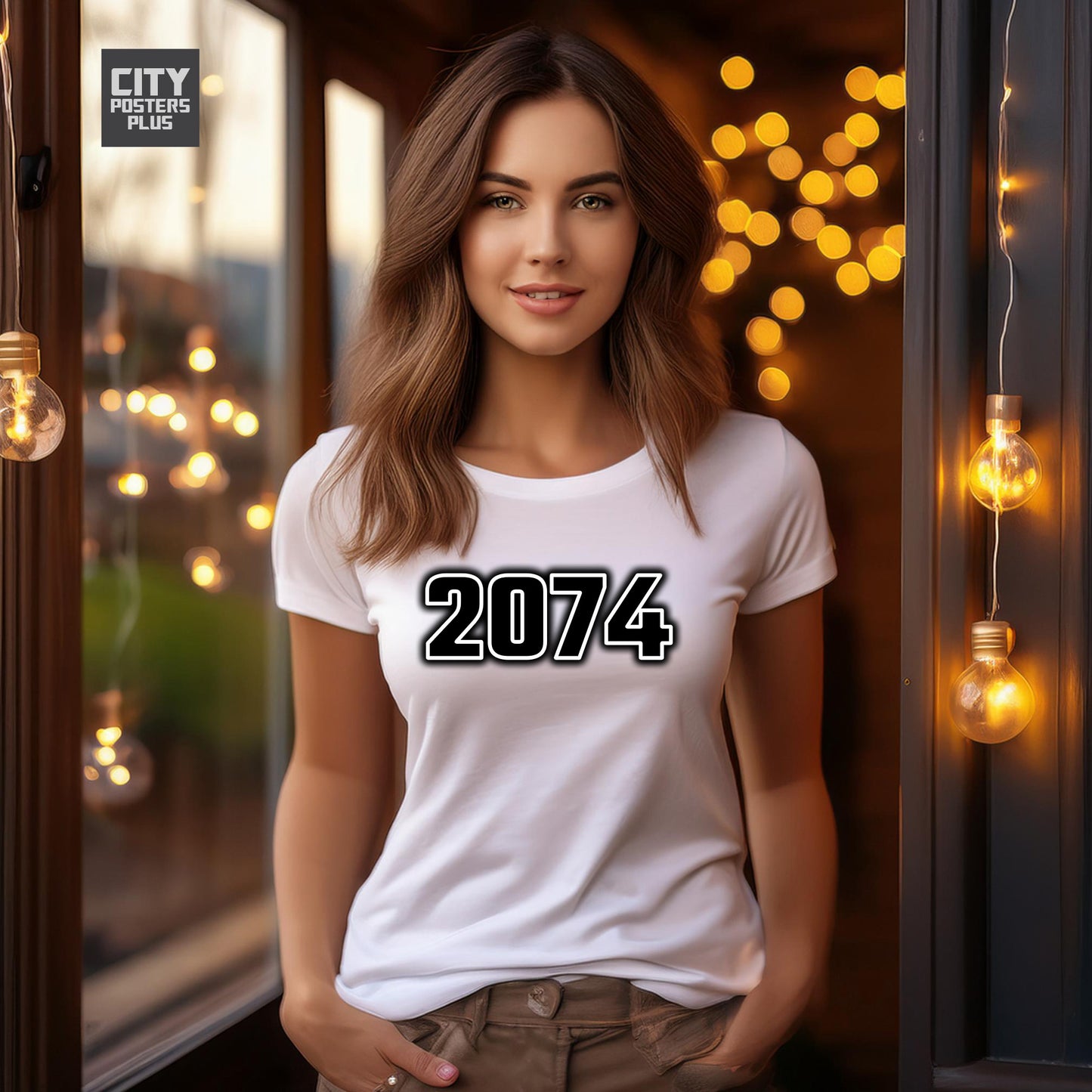 2074 Year Women T-Shirt (White)